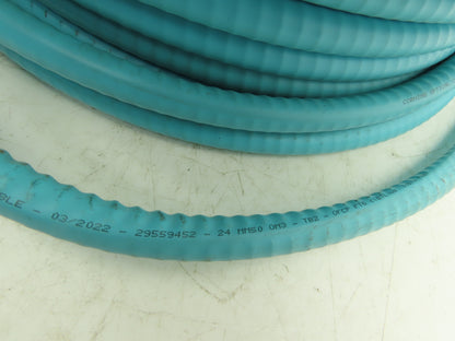 Corning 24-Fiber Optic MIC Tight-Buffered Interlocking Armored Plenum Cable 98'
