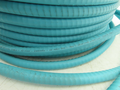 Corning 24-Fiber Optic MIC Tight-Buffered Interlocking Armored Plenum Cable 98'