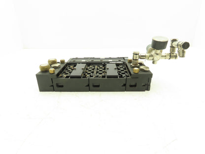 Burkert 6517 Pneumatic Solenoid Valve 6-Station Manifold 191289U