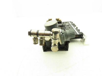 Burkert 6517 Pneumatic Solenoid Valve 6-Station Manifold 191289U