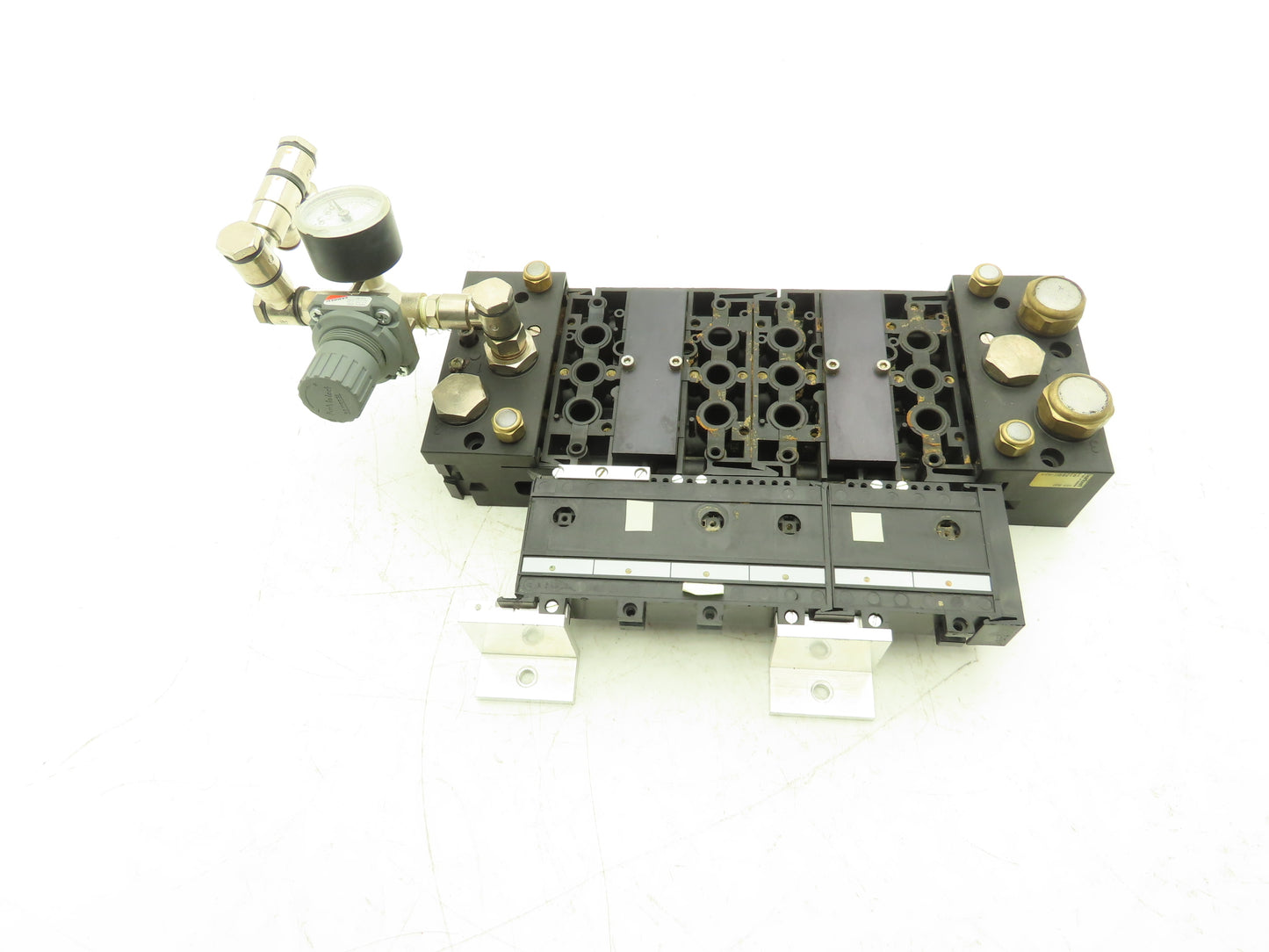 Burkert 6517 Pneumatic Solenoid Valve 6-Station Manifold 191289U