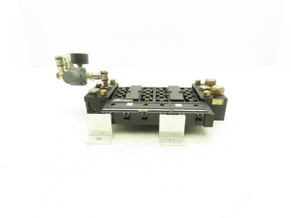 Burkert 6517 Pneumatic Solenoid Valve 6-Station Manifold 191289U