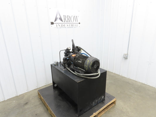 US Motors Hydraulic Power Unit 50 Gallon 5Hp 208-230/460V 3PH
