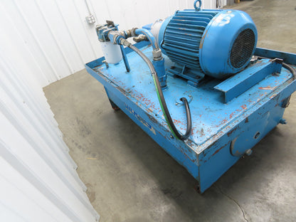 Vickers Hydraulic Power Unit 60 Gallon 21gpm 2500psi 15Hp 230/460V 3PH