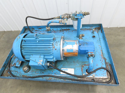 Vickers Hydraulic Power Unit 60 Gallon 21gpm 2500psi 15Hp 230/460V 3PH