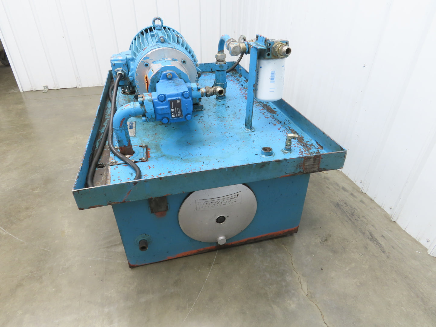 Vickers Hydraulic Power Unit 60 Gallon 21gpm 2500psi 15Hp 230/460V 3PH