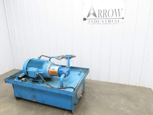 Vickers Hydraulic Power Unit 60 Gallon 21gpm 2500psi 15Hp 230/460V 3PH