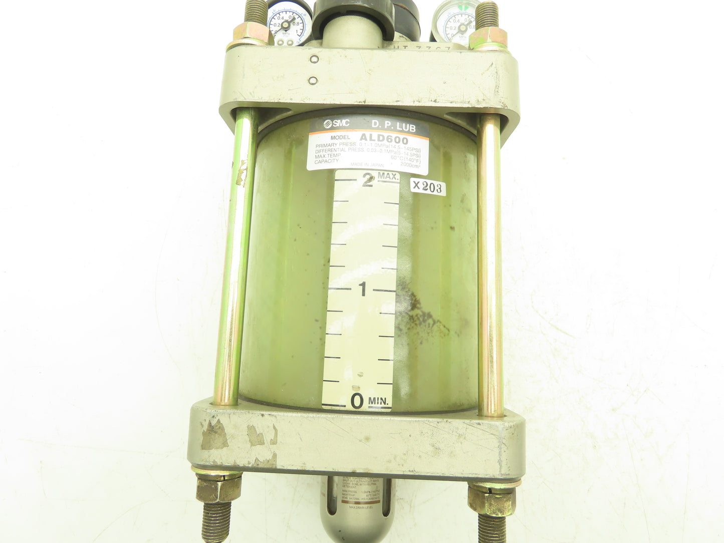 SMC ALD600 DP Lube Pneumatic Air Lubricator 145psi 1"NPT Polycarbonate Bowl