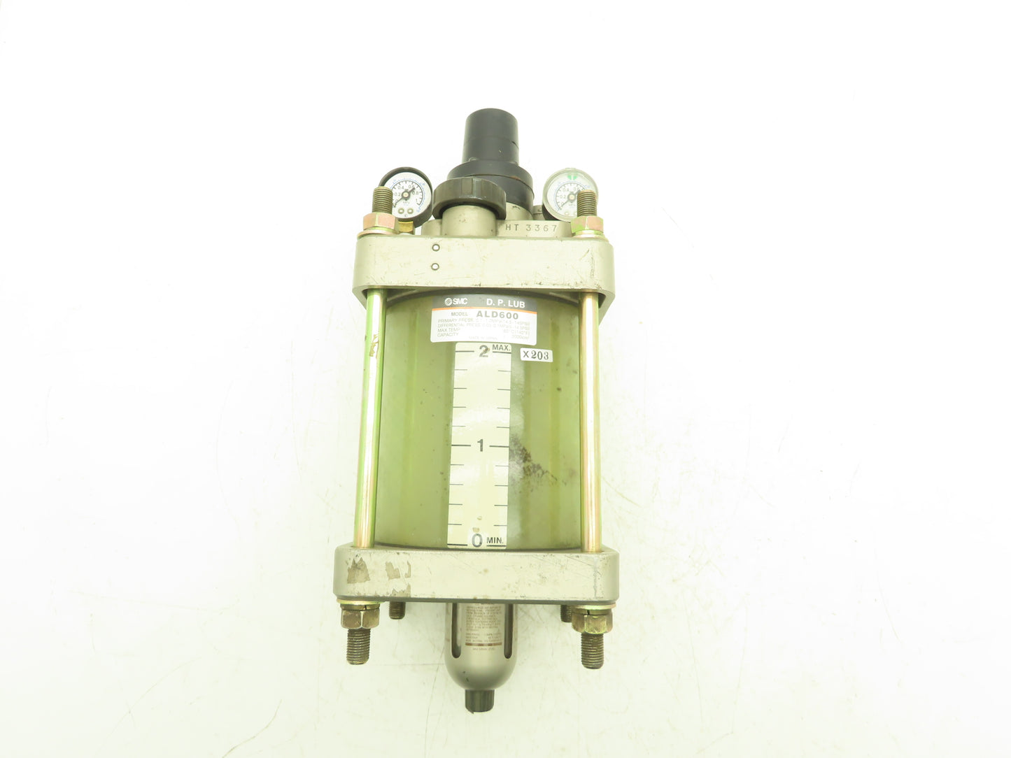 SMC ALD600 DP Lube Pneumatic Air Lubricator 145psi 1"NPT Polycarbonate Bowl