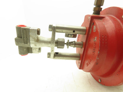 Jordan 708TP Pneumatic Diaphragm Flow Control Valve 1/4"NPT w/Positioner 73N-B