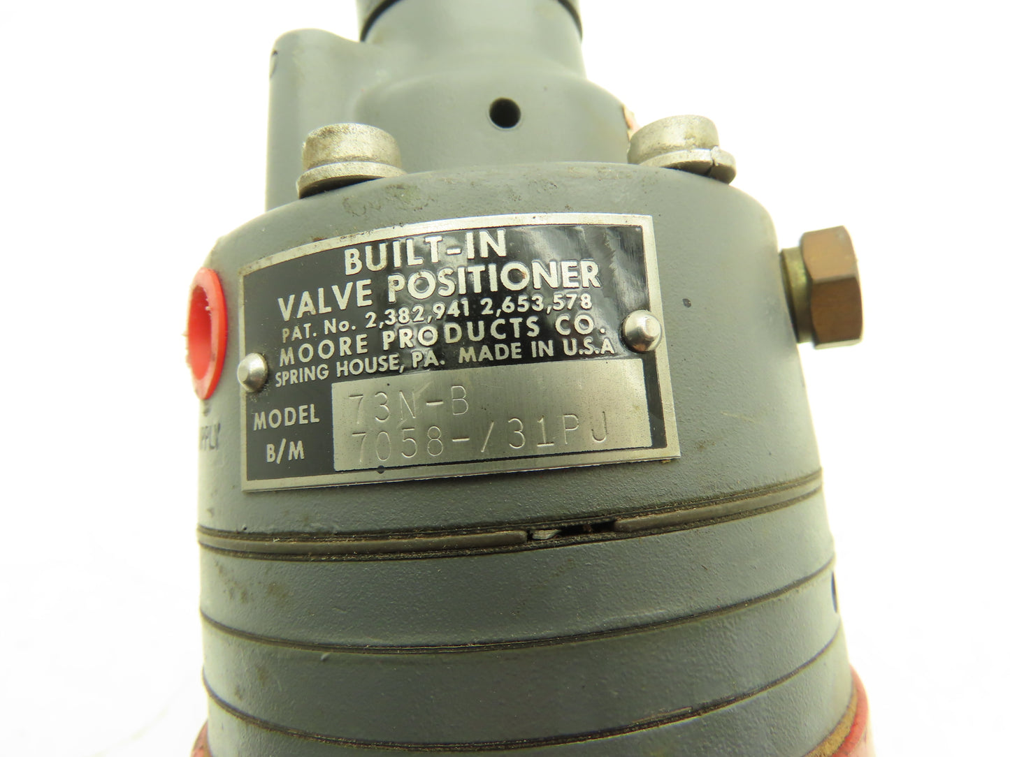 Jordan 708TP Pneumatic Diaphragm Flow Control Valve 1/4"NPT w/Positioner 73N-B