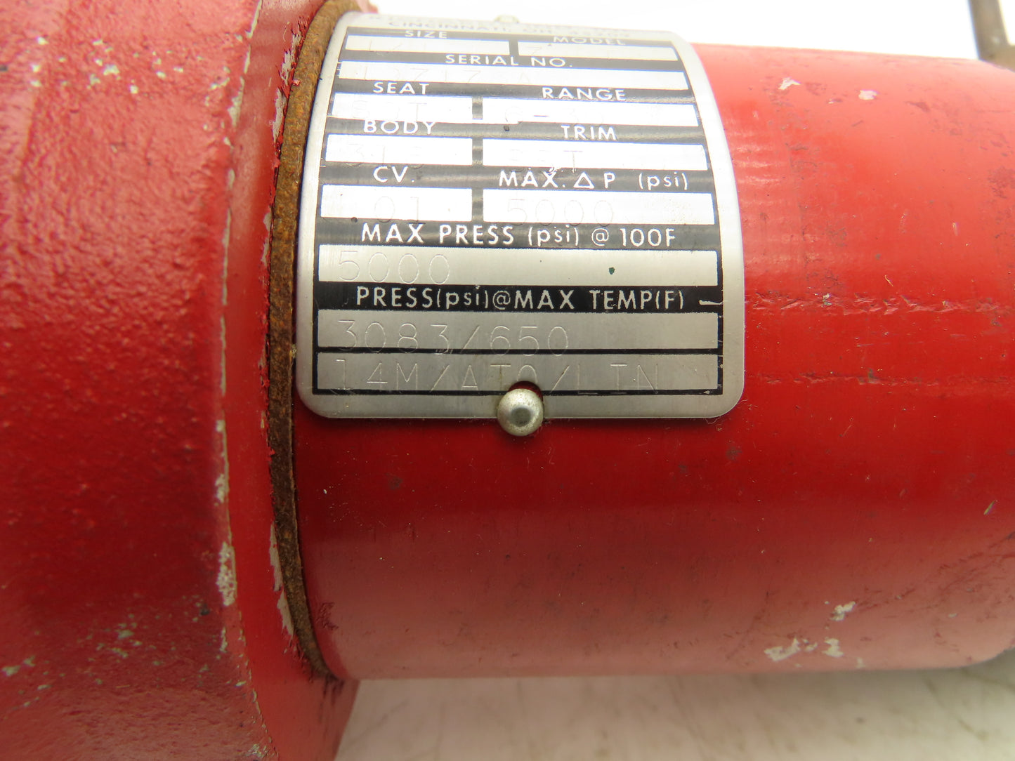 Jordan 708TP Pneumatic Diaphragm Flow Control Valve 1/4"NPT w/Positioner 73N-B