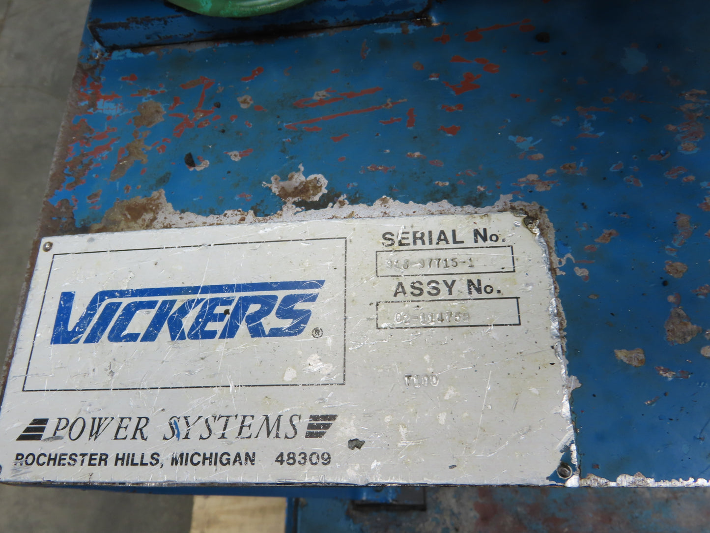 Eaton Vickers Hydraulic Power Unit 120 Gallon 29 GPM 3000PSI 30Hp 230/460V 3Ph