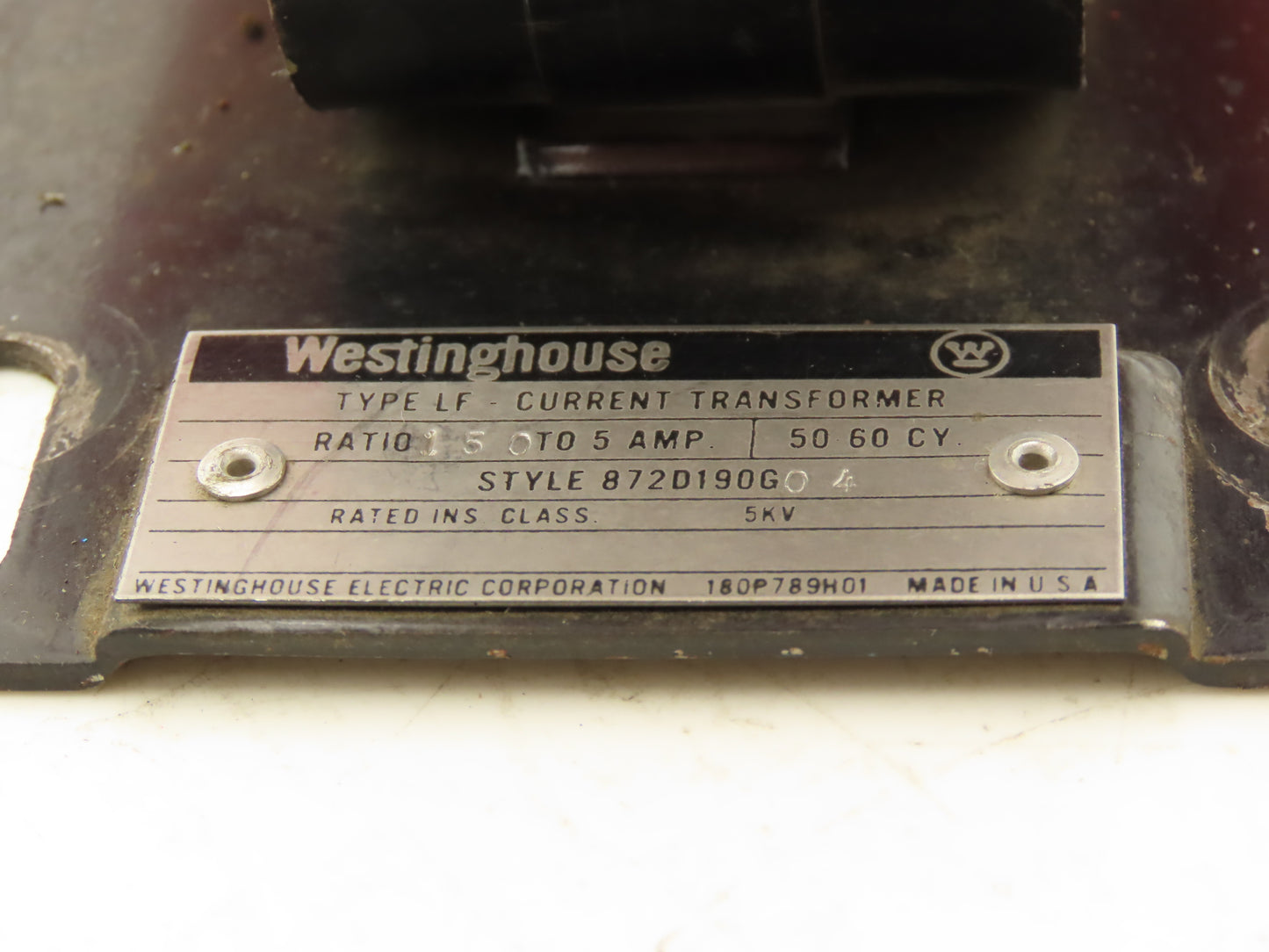 Westinghouse  872D190G04 Current Transformer Ratio 150:5A 50-60Hz Ins Class 5KV