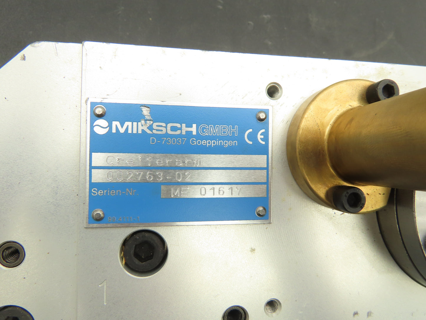 Miksch 002763-02  HSK-A63 Tool Changer Gripper Arm Greiferarm BP41-D-D-450