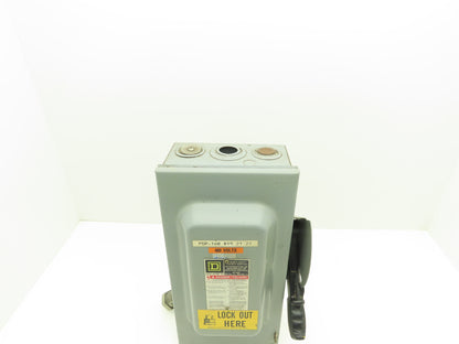 Square D H362 Heavy Duty Fused Safety Disconnect Switch 60A 600VAC Series F1