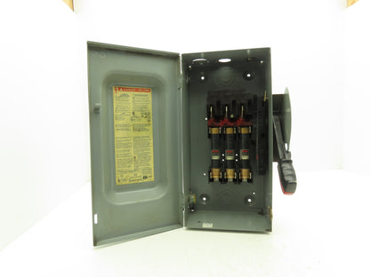 Square D H362 Heavy Duty Fused Safety Disconnect Switch 60A 600VAC Series F1