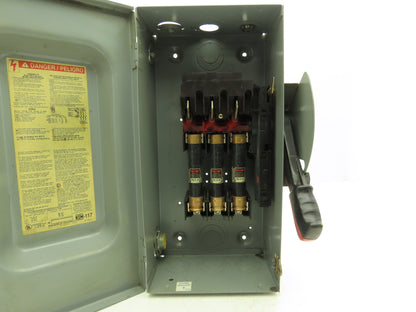 Square D H362 Heavy Duty Fused Safety Disconnect Switch 60A 600VAC Series F1