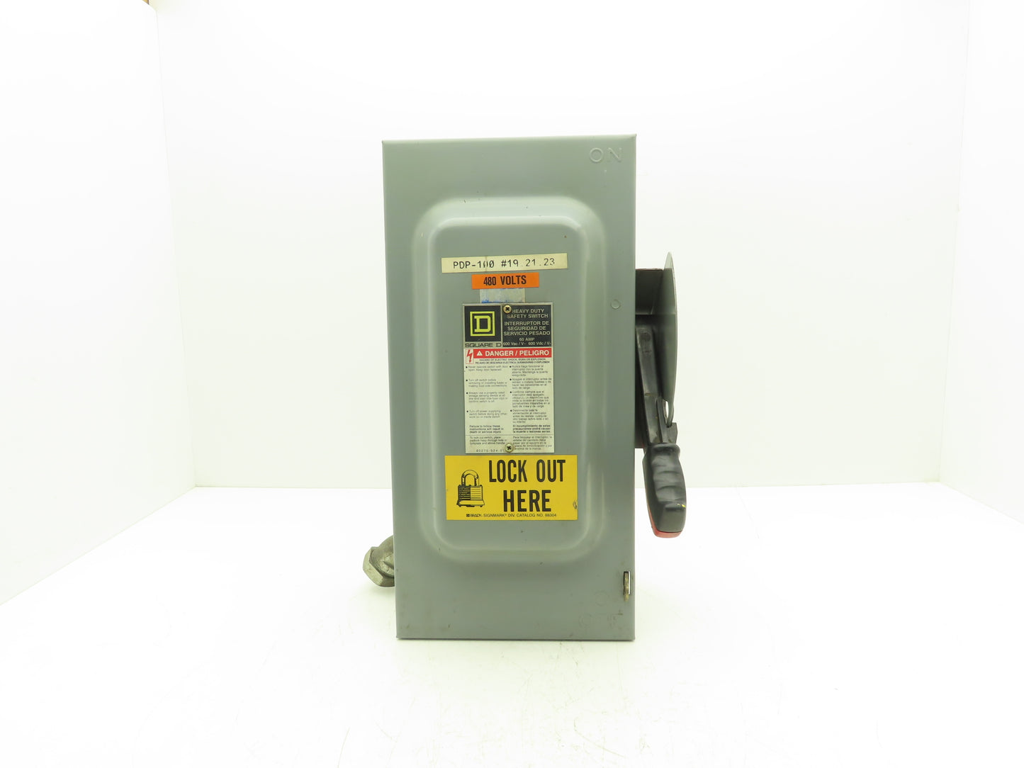 Square D H362 Heavy Duty Fused Safety Disconnect Switch 60A 600VAC Series F1