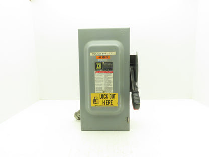 Square D H362 Heavy Duty Fused Safety Disconnect Switch 60A 600VAC Series F1