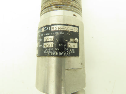 Promag LS31SSH-6S-15 High Pressure Level Switch 1600PSI 400°F 1-1/2NPT