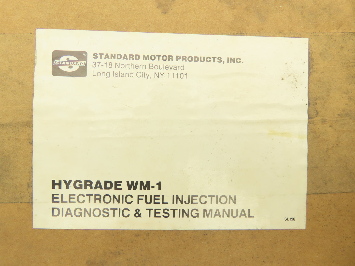 Hygrade WM-1 Electronic Fuel Injection Diagnosis & Testing Manual Paperback NEW