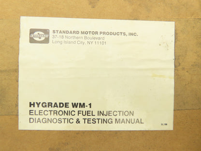 Hygrade WM-1 Electronic Fuel Injection Diagnosis & Testing Manual Paperback NEW