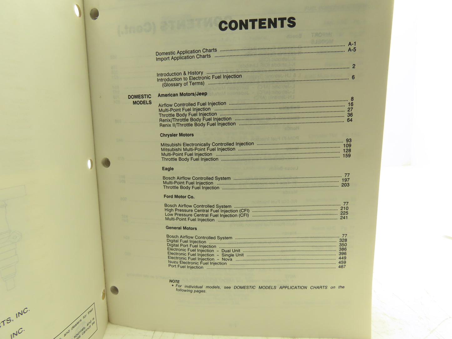 Hygrade WM-1 Electronic Fuel Injection Diagnosis & Testing Manual Paperback NEW