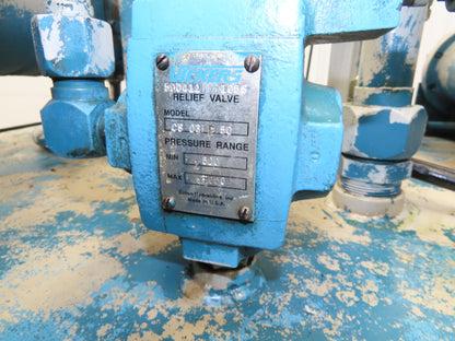 Vickers Dual Hydraulic Power Unit 100 Gal 19gpm x 2 3000psi 15&30Hp 230/460V 3PH