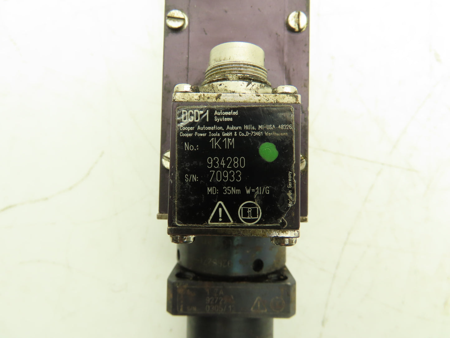 Gardner Denver 1BB 933871 Cooper Automation Servo Electric Nutrunner 3/8" Drive