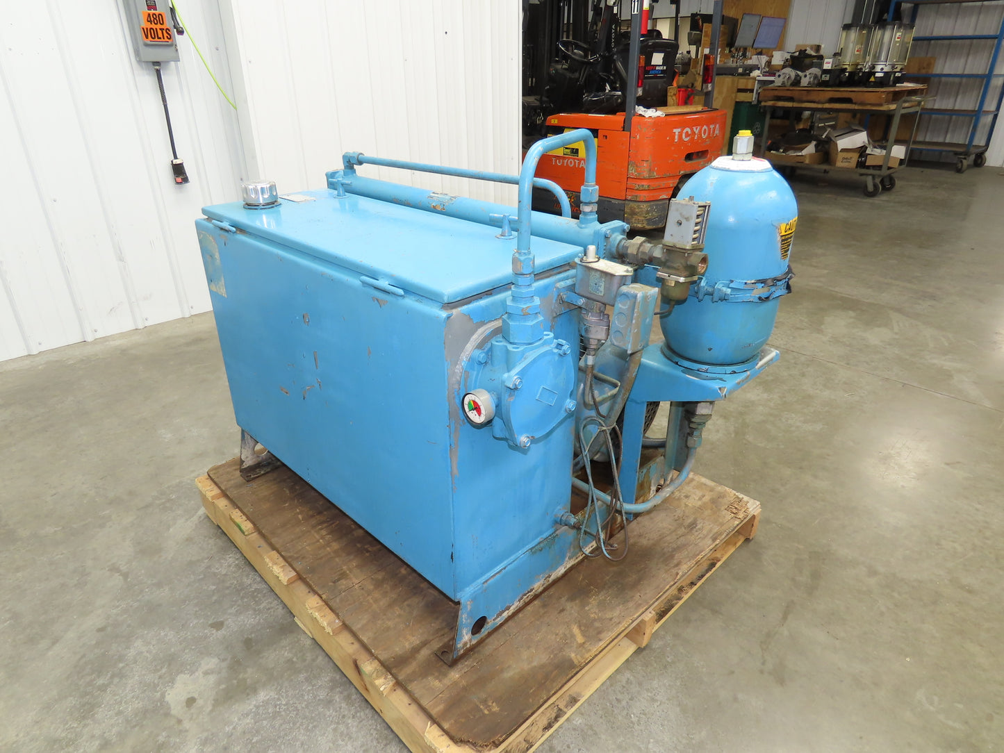 Cross CSEL30/PVB10 Hydraulic Power Unit 70 Gallon Tank 10 GPM 3000PSI 230/460V