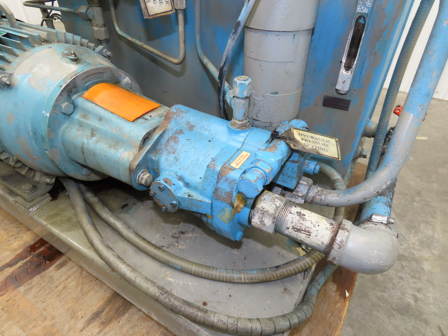 Cross CSEL30/PVB10 Hydraulic Power Unit 70 Gallon Tank 10 GPM 3000PSI 230/460V