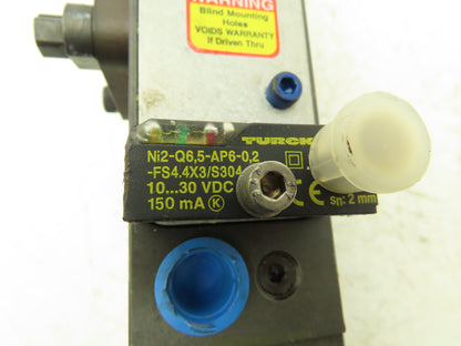 BTM C44383-12006-09-13 Pneumatic Power Clamp w Proximity Sensor