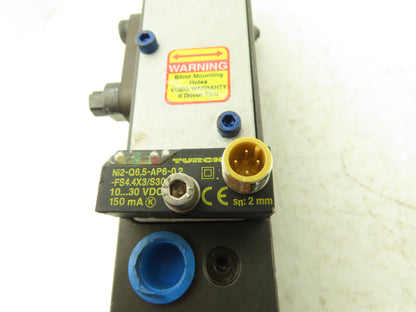 BTM C44383-12006-09-13 Pneumatic Power Clamp w Proximity Sensor