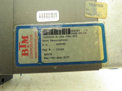 BTM C44383-12006-09-13 Pneumatic Power Clamp w Proximity Sensor