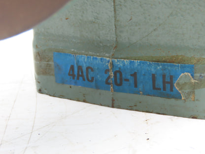 Hytrol 4AC 20-1 LH Conveyor Gearbox 20:1 Reducer 88rpm 1Hp 56C Left Hand