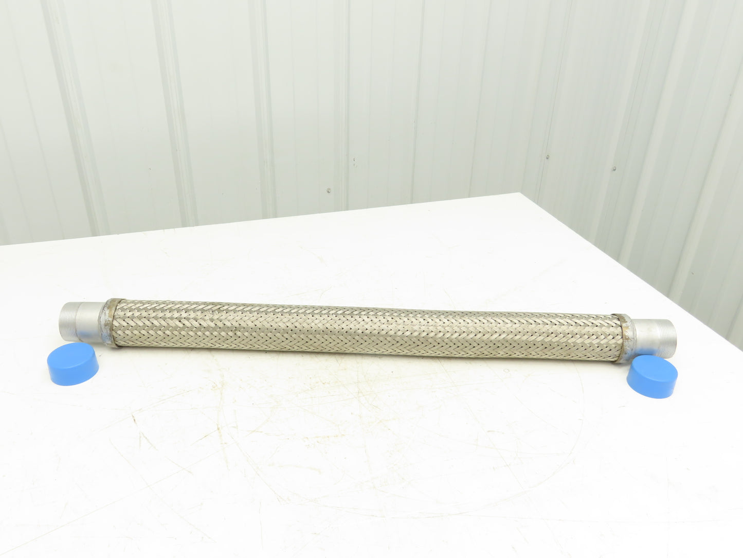 2"x 36" Braided Stainless Steel Flex Hose 2" NPT Male Ends