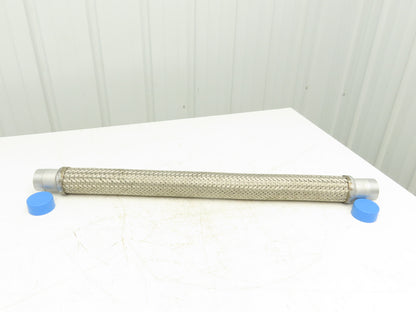 2"x 36" Braided Stainless Steel Flex Hose 2" NPT Male Ends
