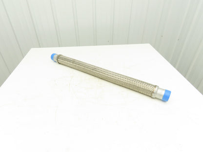 2"x 36" Braided Stainless Steel Flex Hose 2" NPT Male Ends
