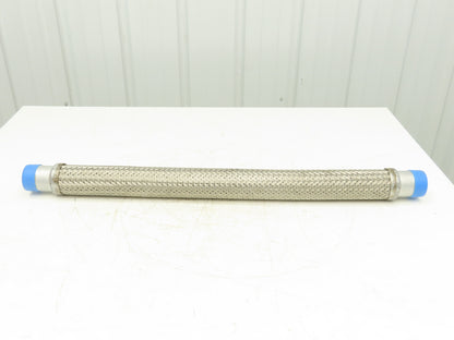 2"x 36" Braided Stainless Steel Flex Hose 2" NPT Male Ends