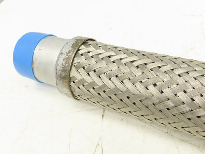 2"x 36" Braided Stainless Steel Flex Hose 2" NPT Male Ends