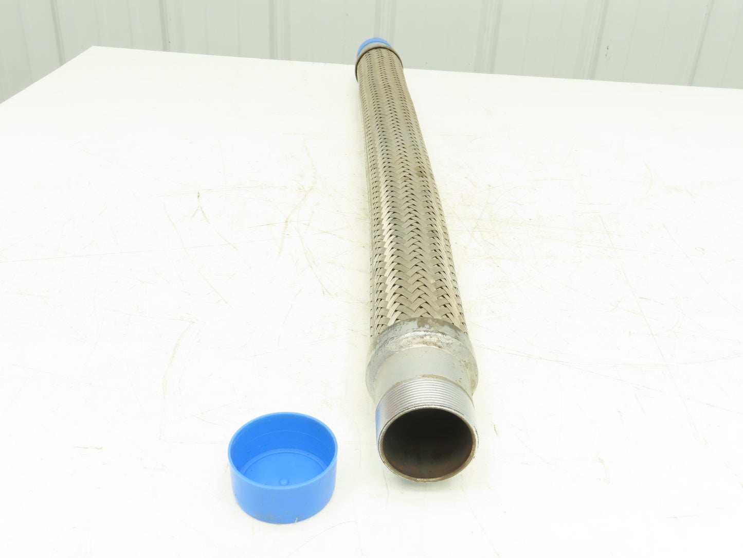 2"x 36" Braided Stainless Steel Flex Hose 2" NPT Male Ends