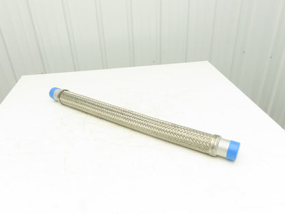 2"x 36" Braided Stainless Steel Flex Hose 2" NPT Male Ends