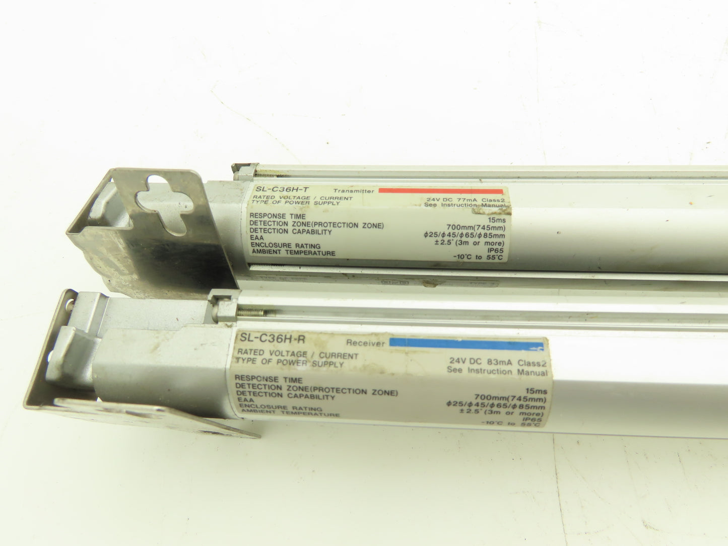 Keyence SL-C36H-R|SL-C36H-T Light Curtain Transmitter Receiver Set 700mm 24VDC