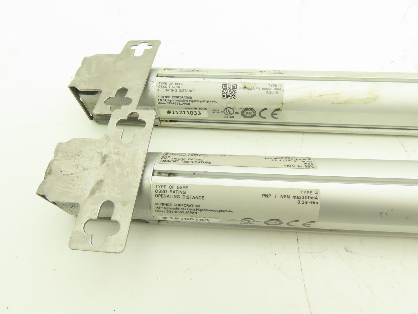 Keyence SL-C36H-R|SL-C36H-T Light Curtain Transmitter Receiver Set 700mm 24VDC