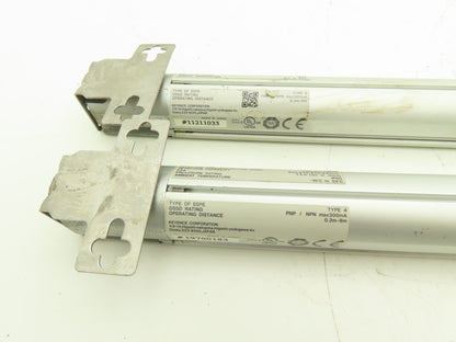 Keyence SL-C36H-R|SL-C36H-T Light Curtain Transmitter Receiver Set 700mm 24VDC