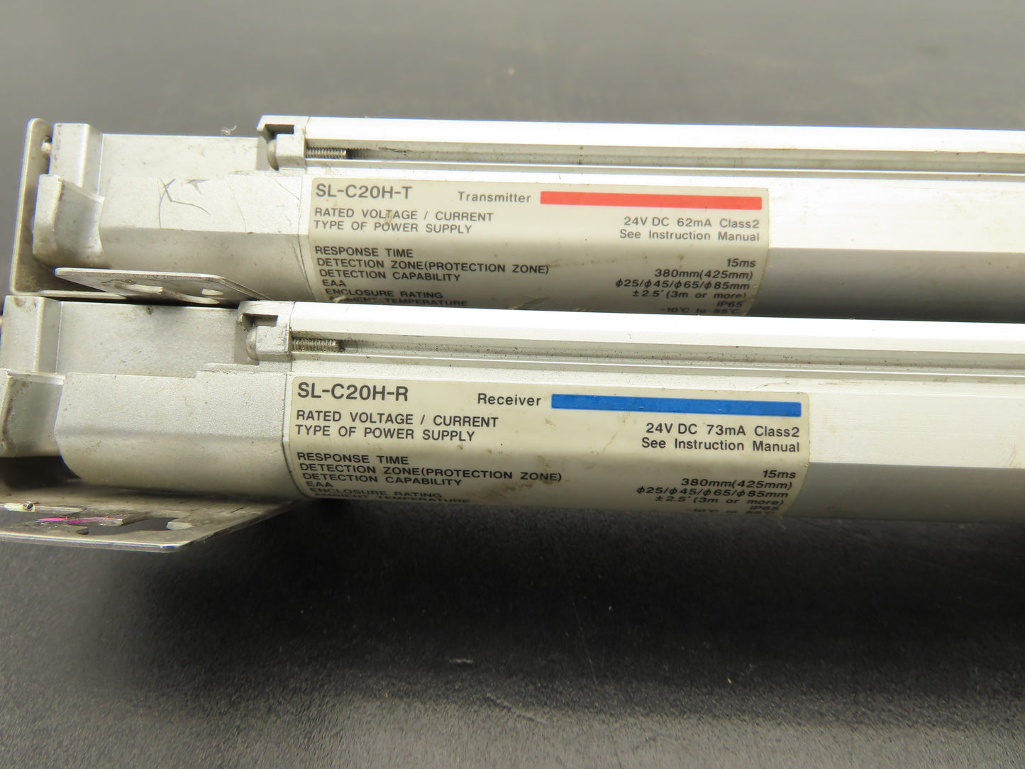 Keyence SL-C20H-R|SL-C20H-T Light Curtain Transmitter Receiver Set 380mm 24VDC