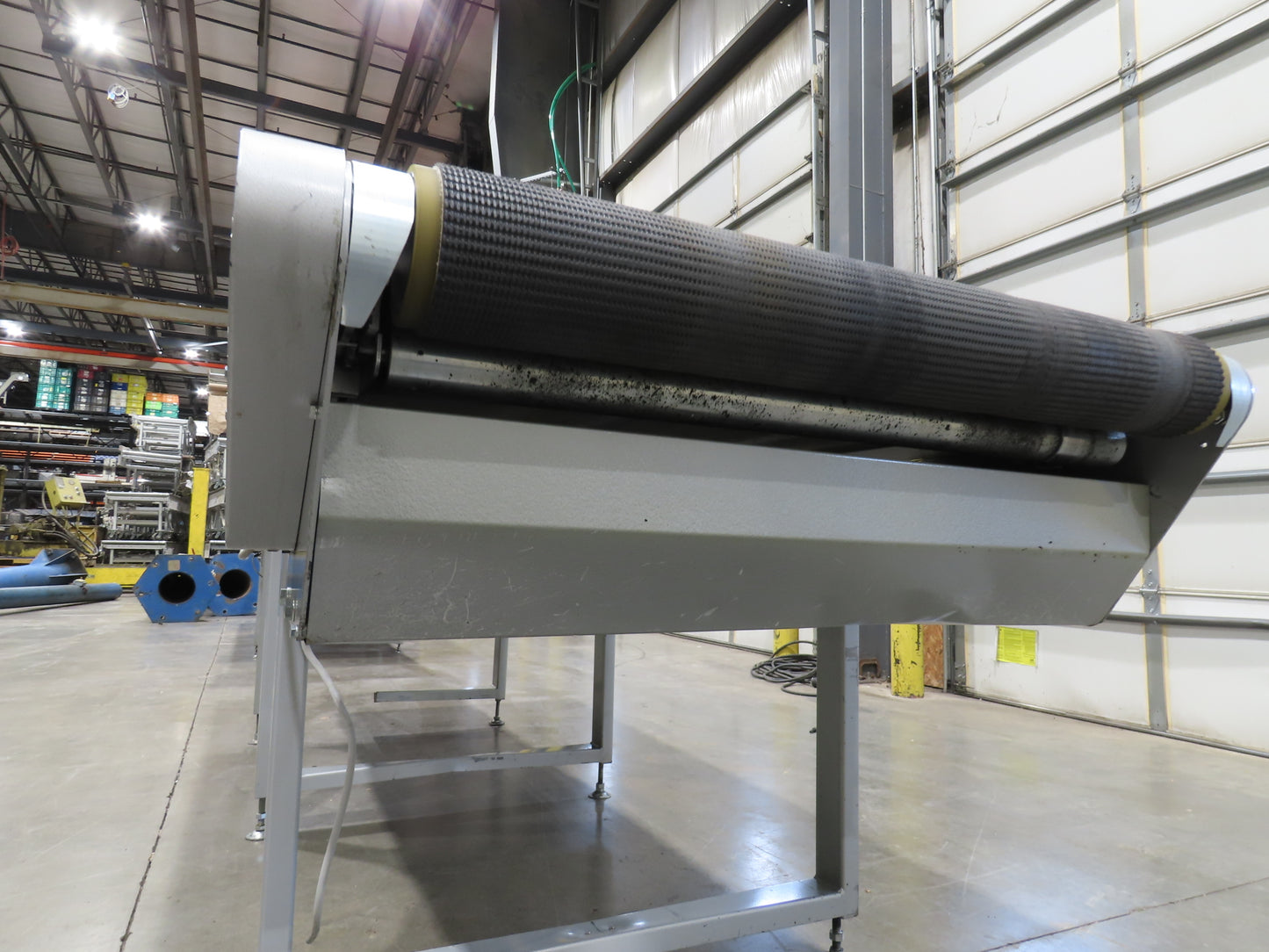 Habasit 38"x 11' 6" Slider Bed Conveyor 33.5"W Grip Belt 220V 3PH 5FPM