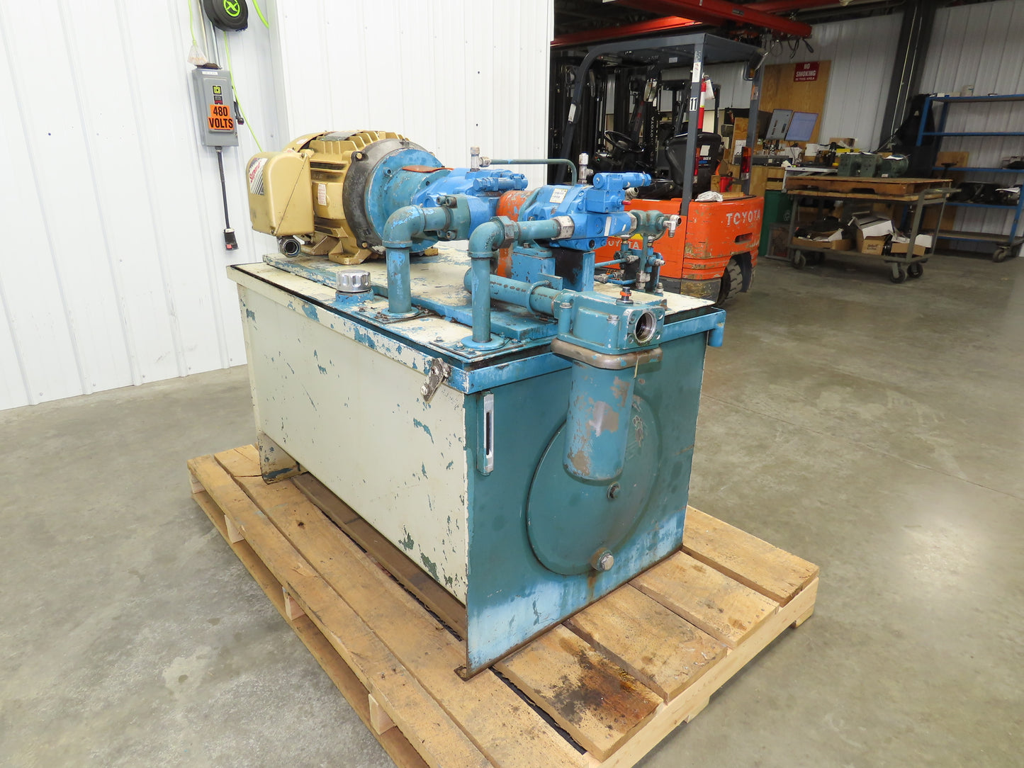Eaton Vickers Hydraulic Power Unit 120 Gal 29GPM 3000PSI 30Hp 230/460V 3Ph-READ*