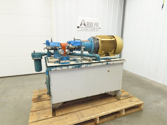 Eaton Vickers Hydraulic Power Unit 120 Gal 29GPM 3000PSI 30Hp 230/460V 3Ph-READ*